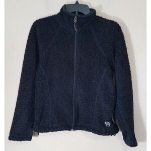 Mountain Hardwear Jacket Women Medium M Full Zip Sherpa Fleece Fuzzy Sweater USA